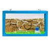 AntHouse - Formicaio Naturale di Sabbia | Kit Inizio 3D Azzurro Chiaro 20x10x10 cm | Formiche Incluse con Regina