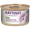 KATTOVIT Feline Diet Sensitive tacchino, cibo dietetico per gatti, 1 x 85 g, cibo umido per gatti sensibili con allergie alimentari