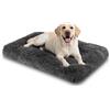 Nobleza Cuscino Cane Grande, Cuccia Cane XXL, 119x74x10cm, Cuscino Morbida in Peluche per Cani, Base Antiscivolo, Supporto Ottimale e Lavabile, Grigio Scuro