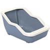 Pet's Market - Lettiera Aperta Netta Open Toilette Gatti Paletta Inclusa con bordo e parte postiere più alta 54x39x29H CM Colori Assortiti