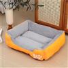 Odot Cuccia Cane Interno Taglia Grande, pelosa Animale Cuccia Cane Esterno, Rettangolo Gatto Divano per Piccolo Letto Gatti, Fondo Antiscivolo, Lavabile (Arancione,XL)