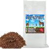 Generico Wood Litter, Lettiera 100% vegetale per cavalli, animali da stalla e Avicoli a base di trucioli e fibra di cocco naturale e compostabile smaltibile nel WC super assorbente, antiodore(130 Litri)