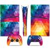 YLMKMVLCZC Pelle Decalcomania Per PS5 Slim Skin Digital Edition Console E Controller Vinyl Cover Skins Wraps Resistente Ai Graffi Compatibile Con 63491 Avvolgimento Della Pelle