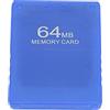 EIMSOAH Scheda di Memoria di Gioco Ad Alta velocità da 64 MB per Tutti i Giochi e FMCB1.966, Scheda di Memoria Compatta per Games Master, Materiale ABS (Blu)
