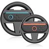 SOONORY Confezione da 2 volanti compatibili con console Nintendo Switch 2 JoyCon, ruote da corsa per Mario Kart 8 Deluxe [Mariokart Switch 2 Volante Joycon Accessori di fissaggio per controller] (2 x Neri)