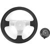 Acouto Volante da 11,8 Pollici con Assy Fit per DIY China Kart Karting UTV Volante Parti BiciVolante da 11,8 PolliciSostituzione del VolanteVolante ATVVolante