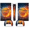 LNMLRBXEXZ Compatibile Con Adesivi Skin Per PS5 Slim Skin Disc Edition & Per Digital Console Controller Vinyl Cover Skins Wraps Scratch Resistant Compatible 60799 Avvolgimento(Disc Version)