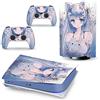 PDURMBUAB Nessuna Schiuma Nessuna Bolla Per PS5 Skin Disc Edition Anime Console E Controller Vinile Cover Skin Wraps Per PS 5 Disc Version 22289