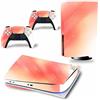 PDURMBUAB Nessuna Schiuma Nessuna Bolla Per PS5 Skin Disc Edition & Digital Console E Controller Vinyl Cover Skins Wraps Resistente Ai Graffi, Compatibile 08986(Digital Edition)