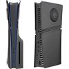 Generic Frontalini traspiranti con prese d'aria di raffreddamento per PS5 PRO Optical drive version Console Pannello di ricambio Guscio della console di gioco Antigraffio antipolvere Piastre Pelle (Nero)