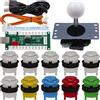 SJ@JX Arcade Game Controller DIY Kit Microswitch Button 4&8 Way Joystick Zero Delay USB Encoder Fighting Stick Handles Console for PC MAME Raspberry Pi Retropie