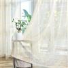 TERLYTEX Tende trasparenti dorate, lunghe 213 cm, per soggiorno, 2 pannelli in lamina metallica color oro brillante talpa, con tasca per asta, per filtrare la luce, 133 x 213 cm, color oro tortora