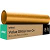 Cricut Value Glitter termoadesivo - oro - 25,4 cm x 2,4 m (1)