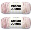 Caron Jumbo Prints, filato in palissandro, confezione da 2, 340 g, acrilico, 4 medi (pettinato), 500 m, per lavori a maglia/uncinetto