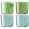 LSA International Gemme Bicchieri Tumbler, Jade, 310 ml, 4 Pezzi, 310 milliliters, Glass, Verde Giada
