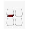 LSA International BG11 BOrough, Bicchiere senza stelo, 455 ml, Trasparente, Confezione da 4
