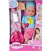 Simba 105010964 - Bambola Baby Laura con Biberon Magico, 38 cm