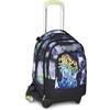 Seven Trolley Scuola Jack 3 Ruote Detach, Nero Verde, Zaino Con Carrello Sganciabile Da 37 litri di Capacità, Tasca Borraccia, Zainetto Staccabile, Scuola Elementare e Media, Bambino