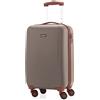 HAUPTSTADTKOFFER - Wannsee - Valigia bagaglio a mano 58 cm, Trolley rigido, legero, ABS, TSA, 37 litri, Champagne