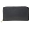Chicca Borse Portafoglio Lungo Donna Portafogli in Pelle Italiana Accessorio Porta carte (Nero)