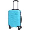 CABIN GO CABIN 5508 Valigia Trolley ABS, bagaglio a mano 55x37x20, Valigia rigida, guscio duro e antigraffio con 8 ruote.