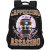 Generic Zaino per bambini Tralalerotralala, borsa da scuola con tasca frontale per animali italiani Brainrot AI per ragazzi e ragazze,Style 12