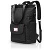 FANDARE Unisex Zaino Casual Borse a Tracoll con Caricatore USB Cinghia per Bagagli Borsa da Scuola Zainetto per 15.6 inch Laptop Backpack Scuola Viaggio Alunno Zaini Durevole Poliestere Nero