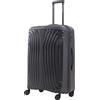 R.Leone Valigia da 1 Fino a Set 3 Bagaglio a mano 55x40x20 Ryanair, Medio, Grande Ultra Strong Antiurto Resistente Trolley rigido leggero 8 ruote in Polipropilene 8812 (Grigio, L Valigia Grande)