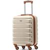 Flight Knight Valigie rigide in ABS a 4 ruote leggere per trasportare bagagli a mano approvate per oltre 100 compagnie aeree tra cui easyJet, BA, Ryanair, Air France e molti altri 55x35x25cm
