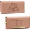 kaululu Portafoglio Personalizzato da Donna con Foto e Nome Portafoglio in Pelle PU con Scomparto Monete con Cerniera per Mamma, Nonna Regalo Festa della Mamma (C-Rosa)