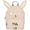 upstitch studio Zaino per bambine personalizzabile con nome ricamato, motivo coniglietto, grande (coniglietto, zaino Big)