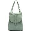 MISAKO Nuala zaino antifurto con patta Donna - Nuala Verde 36x11x28cm
