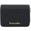 Braccialini Basic Portafoglio piccolo in pelle di colore oro con la logatura in rilievo dorata.