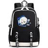LKY STAR Zaino Blue Lock Anime, Design Nero e Bianco, 45x31x16 cm, Spallacci Imbottiti Traspiranti