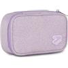 Seven Bustina Scuola Round Plus Big Tech Shiny, Lilla, Taschino Interno con Zip e Passanti Elastici Portapenne, Scuola Media e Superiore, Ragazza