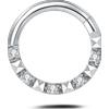 NovaNavel Piercing orecchio/naso/bocca piramide in argento