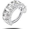 NovaNavel Piercing orecchio/naso brillantezza infinita bianca in argento