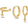 NovaNavel Set orecchini icon bianco in oro