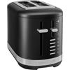 KitchenAid 5KMT2109EBK - Tostapane a 2 fette, con fessure extra larghe per bagel e pane spesso, 7 livelli di doratura, funzione di mantenimento del calore, scongelamento e riscaldamento, alloggiamento