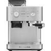 KitchenAid Macchina da caffè espresso semiautomatica con macinino integrato - 15 impostazioni di macinatura, controllo PID, pompa 15 bar, beccuccio vapore e design in acciaio inox - Acciacio