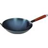 KESOTO Padella Wok Wok Antiaderente Ferro Wok Cinese per Frittate di Carne Torte Panini Pane Fritto, 30 cm con orecchie