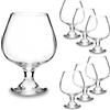 ARCA, Set di 6 Bicchieri da Cognac in Cristallo Brillante, per 6 Persone, Adatti Anche per Whisky, Bourbon o Altri Distillati, Lavabili in Lavastoviglie, 480 ml