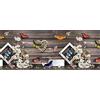 Pellecchia Colori Tappeto Cucina Antiscivolo Lavabile in Vinile | Made in Italy | Passatoia Antimacchia in PVC Interni ed Esterni Stampa Digitale Farfalle e Fiori | Tappeti Runner Lungo in Gomma ( 52 x 250 cm )