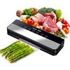 RYDONAIR Macchina Sottovuoto,Potente 90Kpa Precisione 5 in 1 Sistema di Conservazione degli Alimenti Sottovuoto, 30 Sacchetti Sottovuoto, Modalità a Secco e Umido Nero
