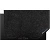 KitchenYeah© Coperchio Piano Cottura 91x52 cm Cucina Copri Fornelli Tappetino Induzione Antiscivolo Piastra Protezione Nero - Granito - Design - Pietra