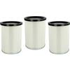 vhbw 3x filtro a pieghe piatte compatibile con Kärcher NT 70/3 Tc *EU, NT 90/2 Me Classic *AR, NT 90/2 Me Classic *BR 127 V aspiratore - bianco