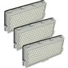 vhbw 3x filtro compatibile con Miele S6240, S6230, S6220, S 6000 - S 6999, S6210, S5 EcoLIne, S5981 aspirapolvere - filtro HEPA aria di scarico bianco
