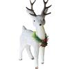 Keebgyy Statuine di Renne Natalizie, Decorazioni per Statuine di Renne Bianche di Natale, Statuine di Cervi di Natale, Centrotavola Natalizio, Decorazioni per Mensole del Caminetto, (D)