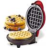 Generico Piastra per Waffle colore rosso. Colazione e Snack - Spina EU - 350W