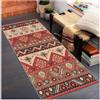 Siunwdiy Tappeto Passatoia Corridoio Lungo 3.7 Metri Rosso, Tappetino da Bagno Assorbente Lavabile Antiscivolo, Tappeto Runner Ingresso per Cucina Soggiorno Entrata Ufficio Casa 70x370 cm,Retro